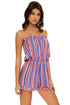 Luli Fama Playtime STRAPLESS RUFFLE ROMPER
